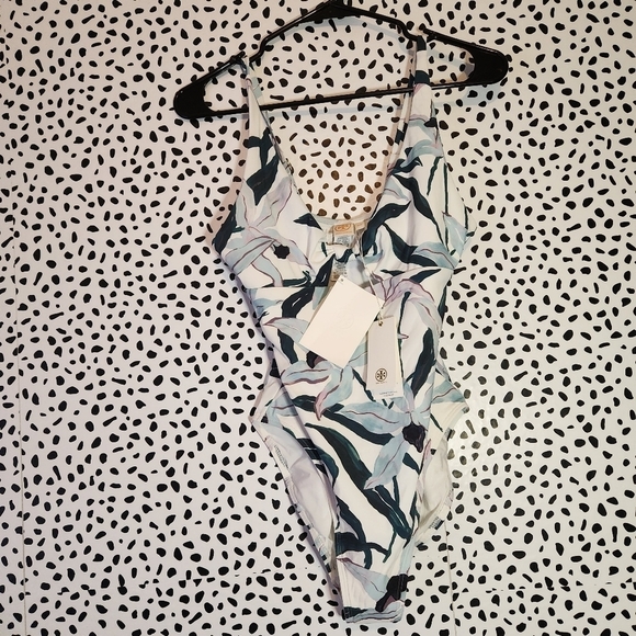 Tory Burch Front Knot One-Piece floral palma – Size Medium NWT - Picture 5 of 7